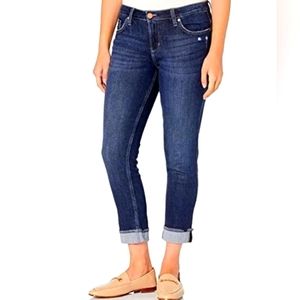 Lee Riders Frayed Cuff Boyfriend Jeans Size 12 Indigo